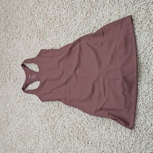 Girlfriend Collective Paloma Racerback Dress in Earth, Size XS